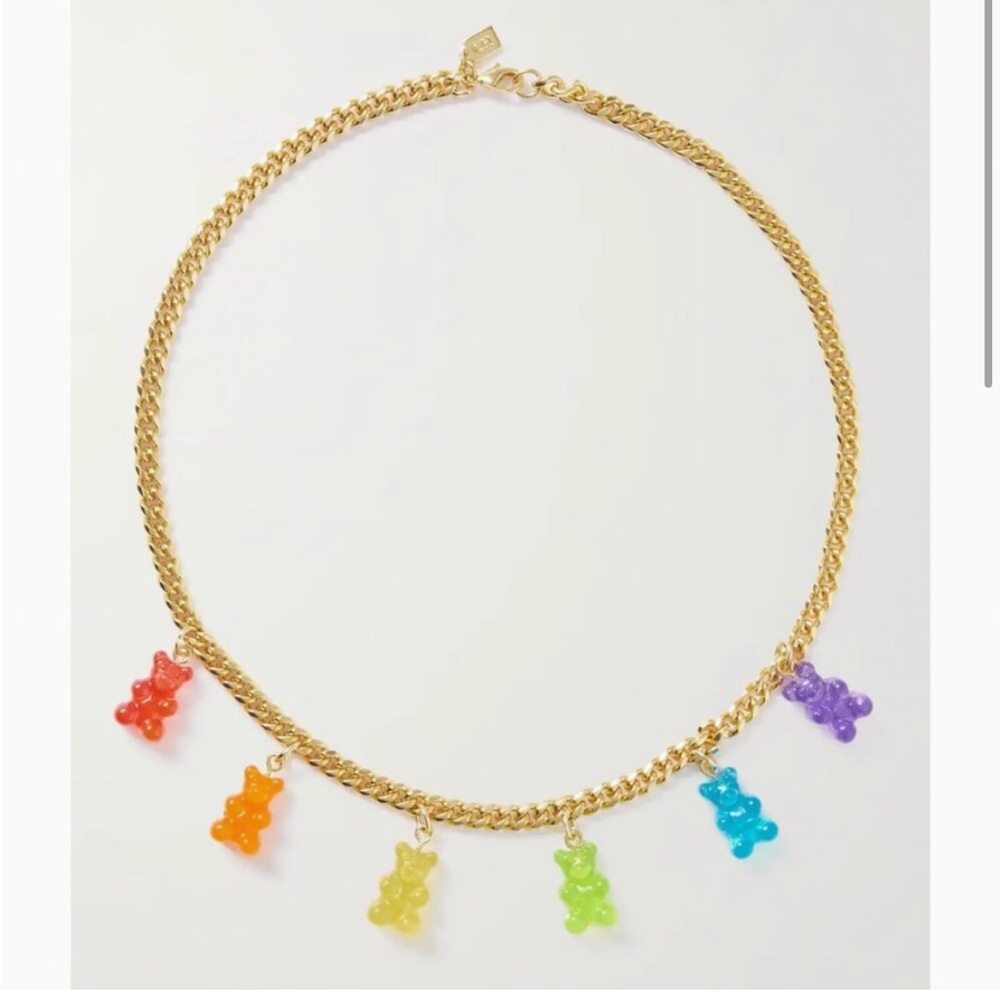 Crystal Haze Juan PRIDE Rainbow Bear Necklace